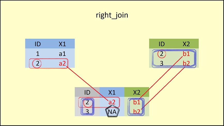 R right_join dplyr Package Function